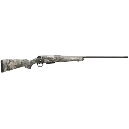 Winchester Repeating Arms 535800212 XPR Extreme 243 Win 3+1 22" Tungsten Cerakote Fluted Threaded Barrel & Drilled & Tapped Steel Receiver, Fixed TrueTimber VSX Synthetic Stock
