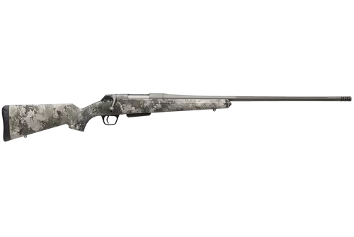 Winchester Repeating Arms 535800212 XPR Extreme 243 Win 3+1 22" Tungsten Cerakote Fluted Threaded Barrel & Drilled & Tapped Steel Receiver, Fixed TrueTimber VSX Synthetic Stock
