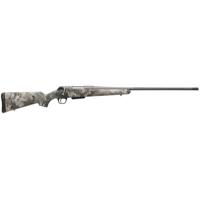 Winchester Repeating Arms 535800212 XPR Extreme 243 Win 3+1 22" Tungsten Cerakote Fluted Threaded Barrel & Drilled & Tapped Steel Receiver, Fixed TrueTimber VSX Synthetic Stock