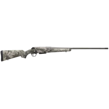 Winchester Repeating Arms 535800299 XPR Extreme 308 Win 3+1 24" Tungsten Cerakote Fluted Threaded Barrel & Drilled & Tapped Steel Receiver, Fixed TrueTimber VSX Synthetic Stock