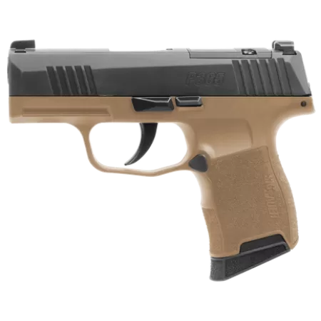 Sig Sauer 3659CTXR3P P365X  Micro-Compact Frame 9mm Luger 10+1 3.10" Steel Barrel, Optic Ready/Serrated Slide, Coyote Tan Stainless Steel Frame w/Accessory Rail, Polymer Grip