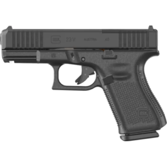 Glock PV2350203MOS G23 V MOS 40 S&W 13+1 4.02" Black GMB Barrel, Black nDLC Steel Optic Ready/Serrated Slide, Black Polymer Frame w/Accessory Rail, Interchangeable Backstrap Grip, Ambidextrous