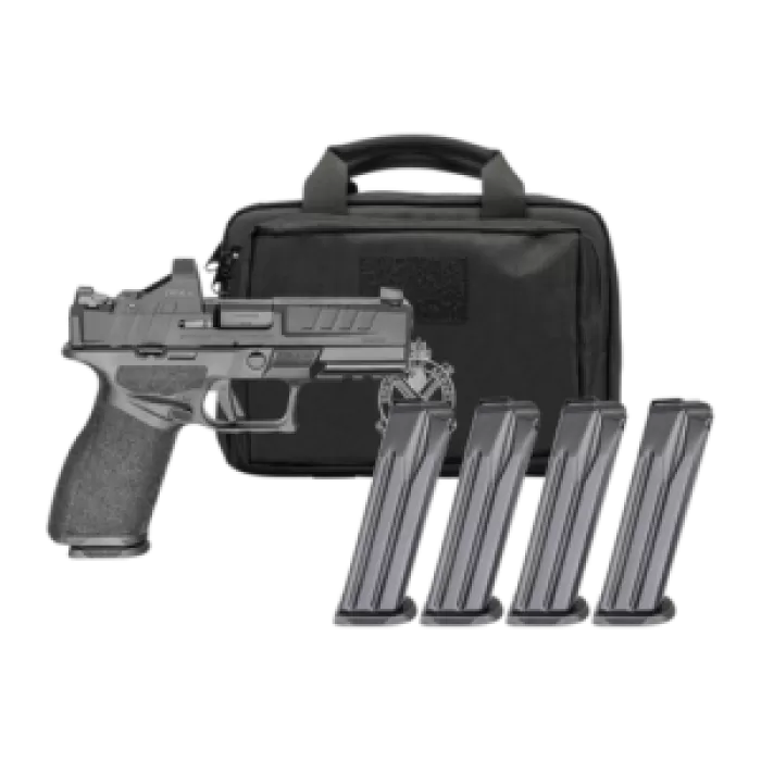 SPRINGFIELD ARMORY Echelon 4.0 FC 9mm 4in 4x10rd Black CA Compliant Gear Pac Striker-Fired Pistol (EC9409BFCCA-PAC) SPRINGFIELD ARMORY Echelon 4.0 FC 9mm 4in 4x10rd Black CA Compliant Gear Pac Striker-Fired Pistol (EC9409BFCCA-PAC)