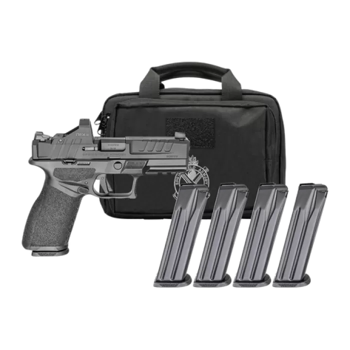 SPRINGFIELD ARMORY Echelon 4.0 FC 9mm 4in 4x10rd Black CA Compliant Gear Pac Striker-Fired Pistol (EC9409BFCCA-PAC) SPRINGFIELD ARMORY Echelon 4.0 FC 9mm 4in 4x10rd Black CA Compliant Gear Pac Striker-Fired Pistol (EC9409BFCCA-PAC)