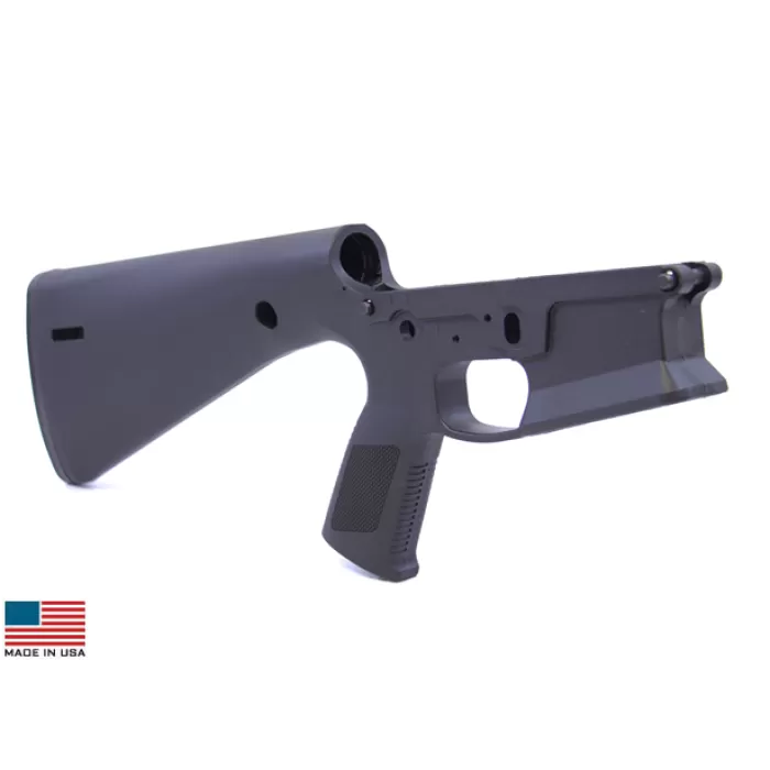 KE Arms KP-15 Polymer Stripped Lower Receiver with Stock (Black) KE Arms KP-15 Polymer Stripped Lower Receiver with Stock (Black)