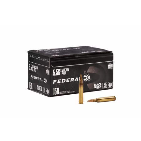 Black Pack Rifle, 5.56x45mm, 55 Grain, Full Metal Jacket Boat-Tail, 3165 fps