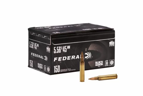 Black Pack Rifle, 5.56x45mm, 55 Grain, Full Metal Jacket Boat-Tail, 3165 fps