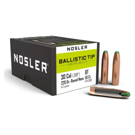 Nosler Ballistic Tip Hunting BT - 30 220g RN (50ct) Bullets 30181