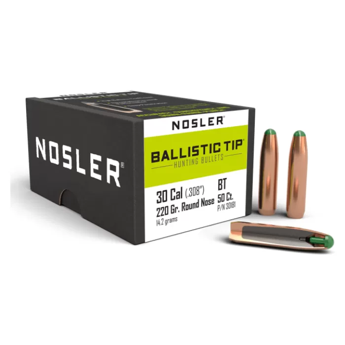 Nosler Ballistic Tip Hunting BT - 30 220g RN (50ct) Bullets 30181