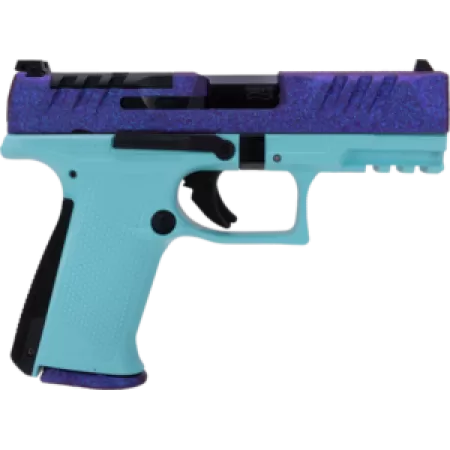 WALTHER ARMS PDP F-Series Sports South Exclusive 9mm Luger 4in 15rd Purple Glitter/Baby Blue Striker-Fired Pistol (4797086)