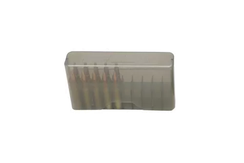 MTM Slip-Top 223 Rem 204 Ruger 222 Rem Mag 20 Round Clear Smoke Ammo Box (J-20-XS-41)