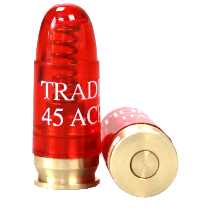 Traditions, .45 Automatic Colt Pistol, Snap Cap, Plastic w/Brass Base, 5 Pack UPC: 040589994505 Traditions, .45 Automatic Colt Pistol, Snap Cap, Plastic w/Brass Base, 5 Pack UPC: 040589994505
