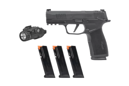 SIG SAUER P365 X-Series 9mm 3.7in 17rd Black Semi-Auto Pistol w/ Foxtrot2R (365XCA-9-BXR3-MS-TACPAC)