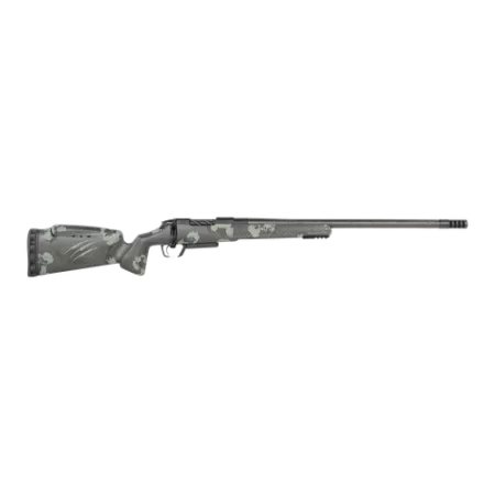 Fierce Firearms RIVSCX7PRC22BF Carbon Rival XP 2.0 7mm PRC 3+1 22" Carbon Fiber Match Grade Barrel, Black Cerakote Stainless Steel Drilled & Tapped Receiver, Forest Camo Push Button Adj Cheek Piece Ca