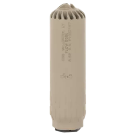 Huxwrx 2450 Flow 556K 5.56x45mm NATO 1.60"D Made of Stainless Steel with Flat Dark Earth Cerakote Finish Includes 1/2"-28 tpi Flash Hider