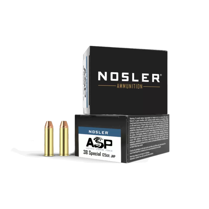 Nosler Handgun Assured Stopping Power ASP-38 Special 125g JHP (20ct) Ammunition 40137