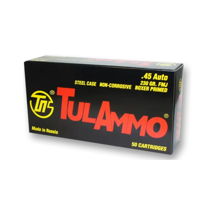 Tulammo .45 ACP, 230gr, FMJ - 500 Rounds [MPN: TA452300] (Case)