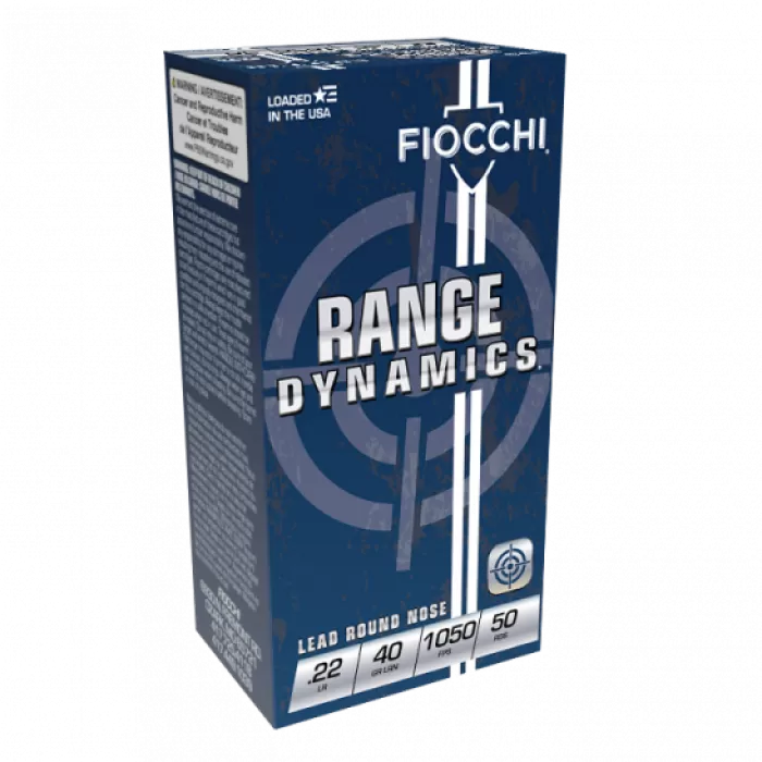 Fiocchi Range Dynamics 22 LR 40 Grain LRN Case of 5000
