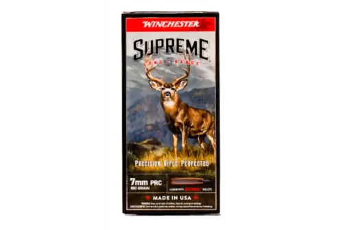 Winchester Supreme Long Range Rifle Ammunition 7mm PRC 180gr PT 20/ct