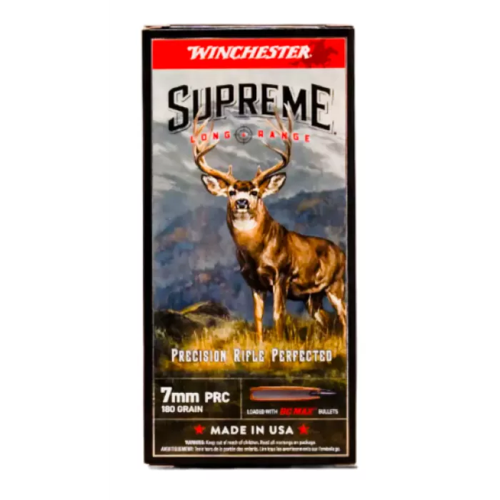 Winchester Supreme Long Range Rifle Ammunition 7mm PRC 180gr PT 20/ct Winchester Supreme Long Range Rifle Ammunition 7mm PRC 180gr PT 20/ct