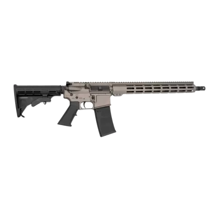 Andro Corp Industries 55616BBTUNG Bravo Bravo 5.56 NATO 30+1 16" Black Nitride Threaded Barrel, Tungsten Aluminum Receiver w/Picatinny Rail, M-LOK Handguard, M4 Black Polymer Stock, Black A2 Grip
