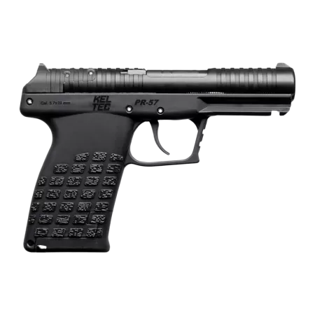 Kel-Tec PR57BLK10 PR-5.7  Compact 5.7x28mm 10+1 4.64" Stainless Rotary Barrel, Black Oxide Steel Optic Ready/Serrated Slide, Black Polymer Frame w/Accessory Rail, Textured Grip