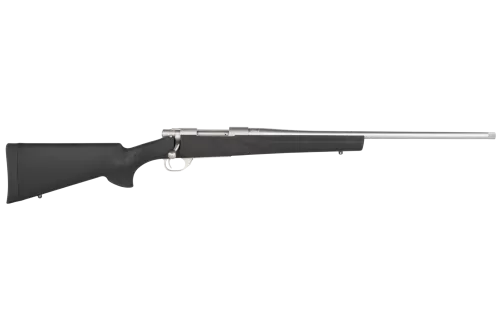 Howa Hgr72512 M1500 Hogue 6.5 Creedmoor Caliber With 5+1 Capacity, 22" Threaded Barrel, Stainless Steel Metal Finish & Black Fixed Hogue Pillar-Bedded Overmolded Stock Right Hand (Full Size)