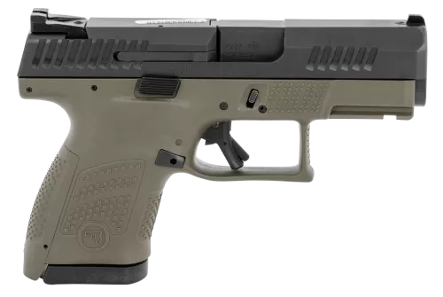 CZ P-10 S Pistol 9 MM 3.5 in. OD Green 10+1 rd. Fixed Sights 01565