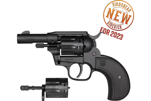 Diamondback Firearms Sidekick Birdshead .22LR/.22 WMR Revolver 3" 9rds, Black Cerakote - DB0600A001