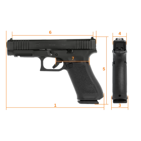 Glock G47 G5 9Mm 17+1 Mos FS Reb # PR47509MOS