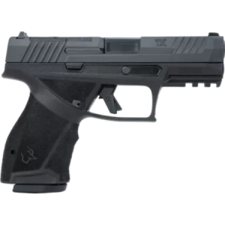 Taurus  TX 9  Compact 9mm Luger 15+1 4" Black Barrel, Black Nitride Alloy Steel Optic Ready/Serrated Slide, Black Stainless Steel Frame w/Picatinny Rail, Interchangeable Backstrap Grip