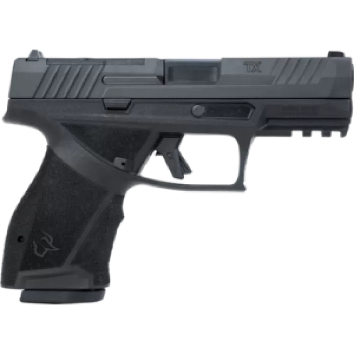 Taurus TX 9 Compact 9mm Luger 15+1 4" Black Barrel, Black Nitride Alloy Steel Optic Ready/Serrated Slide, Black Stainless Steel Frame w/Picatinny Rail, Interchangeable Backstrap Grip Taurus TX 9 Compact 9mm Luger 15+1 4" Black Barrel, Black Nitride Alloy Steel Optic Ready/Serrated Slide, Black Stainless Steel Frame w/Picatinny Rail, Interchangeable Backstrap Grip