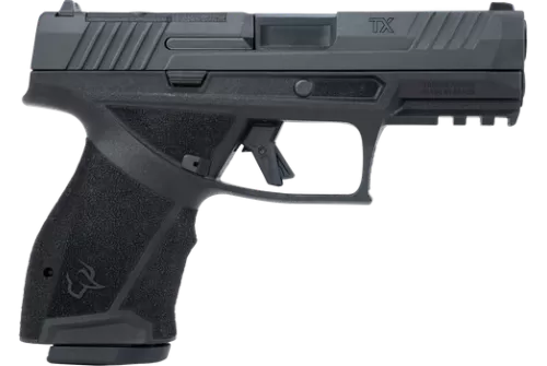Taurus  TX 9  Compact 9mm Luger 15+1 4" Black Barrel, Black Nitride Alloy Steel Optic Ready/Serrated Slide, Black Stainless Steel Frame w/Picatinny Rail, Interchangeable Backstrap Grip