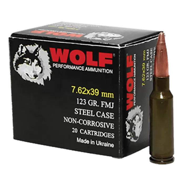 Wolf Performance, Wolf 762wfmj      7.62x39 Fmj Bi   123 1000