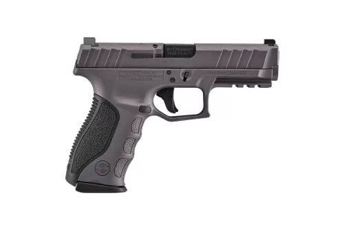 Stoeger STR-9 Mid-Size 9mm Tungsten 15+1 Striker-Fired Pistol w/(2) 15rd Mags, Meprolight Sight & (3) Addt'l Backstraps 317A24