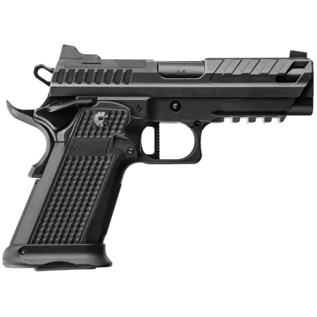 Fusion Firearms XP9BLK XP Pro 9mm Luger 17+1 4" Black Tennifer Bull Barrel, Black Optic Cut/Serrated/Vent Cut Slide, Black Steel Frame w/Beavertail & Picatinny Rail, Black Aluminum Grip