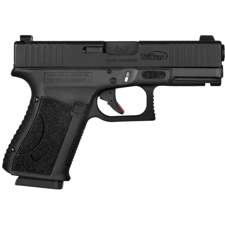 TriStar 85760 Apoc  9mm Luger 15+1 4.02" Black Steel Barrel, Black Cerakote Serrated Steel Slide & Polymer Frame w/Accessory Rail, Textured Grip