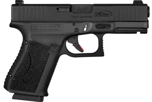 TriStar 85760 Apoc  9mm Luger 15+1 4.02" Black Steel Barrel, Black Cerakote Serrated Steel Slide & Polymer Frame w/Accessory Rail, Textured Grip