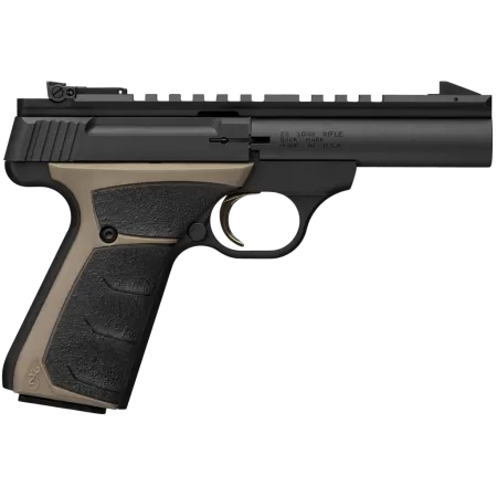 Browning 051604490 Buck Mark Field Target Micro 22 LR 10+1 4" Matte Blued Bull Barrel, Matte Black Serrated w/Picatinny Rail Slide, Matte Black Aluminum Frame, UFX Overmolded Grip