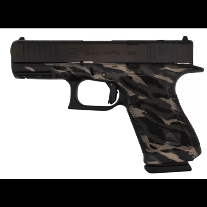 Glock 19 Gen6 ORS 9MM Pistol, Tiger Stripe 4in, 3-15rd Mags - P61950203-TIGER