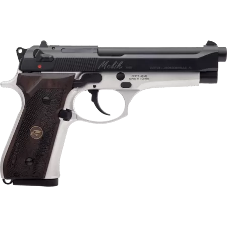 Derya Melik 9mm 4.90" 17+1 Silver/Walnut