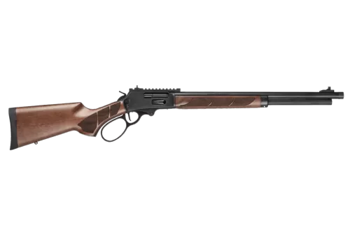 Smith & Wesson 14384 1854 45-70 Gov 6+1 20" Black Armornite Threaded Barrel, Black Armornite Picatinny Rail Receiver w/Picatinny Rail, Fixed Walnut w/Textured Grip Panels Stock, Thread Protector