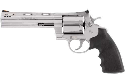 Colt Mfg KODIAKSP6RTS Kodiak  44 Mag 6 Shot 6" Stainless Steel Vent Rib Barrel, Cylinder & Frame, Exposed Hammer