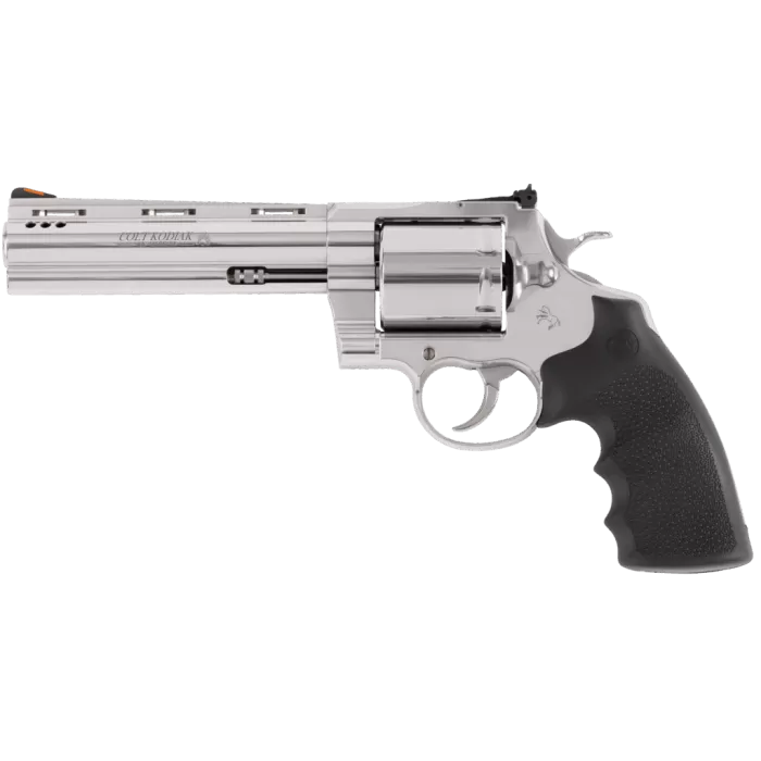 Colt Mfg KODIAKSP6RTS Kodiak  44 Mag 6 Shot 6" Stainless Steel Vent Rib Barrel, Cylinder & Frame, Exposed Hammer