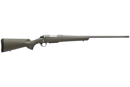 Browning 035842218 AB3 308 Win 4+1 22" Tungsten Cerakote Threaded Sporter Barrel, Tungsten Cerakote Drilled & Tapped Steel Receiver, Fixed w/Textured Grip Panels OD Green Composite Stock