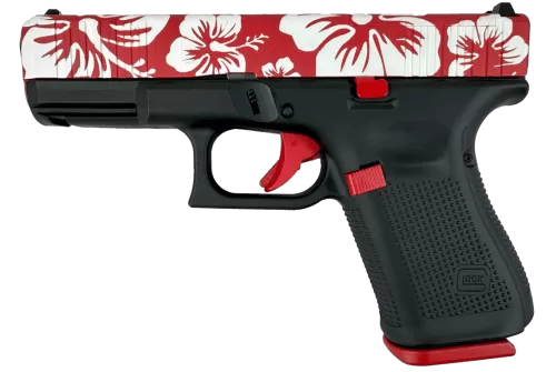 GLOCK G19 Gen5 MOS 9mm 4.02in 15rd Red Hibiscus Semi-Automatic Pistol (PA195S204MOSNHIB)