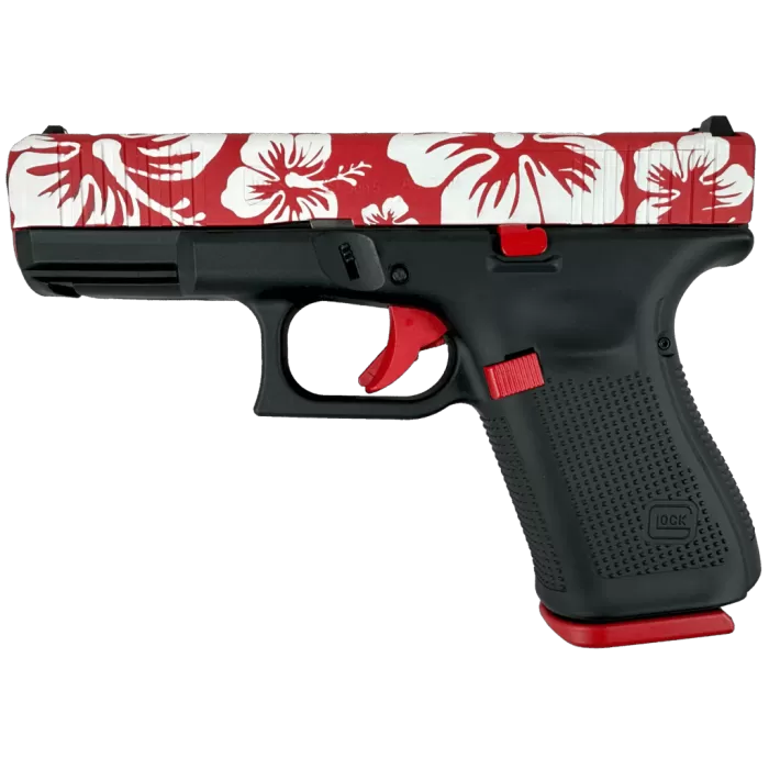 GLOCK G19 Gen5 MOS 9mm 4.02in 15rd Red Hibiscus Semi-Automatic Pistol (PA195S204MOSNHIB) GLOCK G19 Gen5 MOS 9mm 4.02in 15rd Red Hibiscus Semi-Automatic Pistol (PA195S204MOSNHIB)