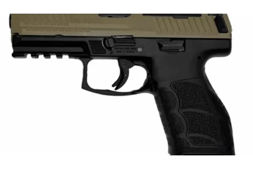 HK 81001194 VP9A1 K Compact 9mm Luger 15+1 4.09" Black Flat Dark Earth Steel Optic Ready/Serrated Slide, Brown Polymer Frame w/Picatinny Rail, Interchangeable Backstrap Grip, Ambidextrous