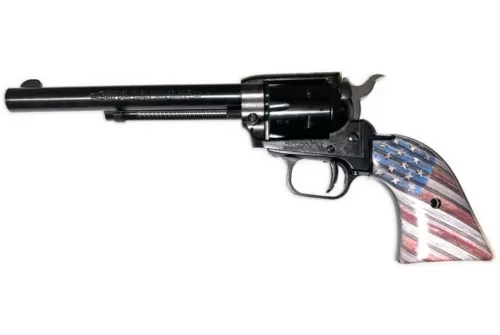Heritage Manufacturing Rough Rider .22 LR 6rd 6.5" Single Action Revolver, American Flag - RR22B6US05