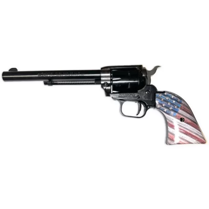 Heritage Manufacturing Rough Rider .22 LR 6rd 6.5" Single Action Revolver, American Flag - RR22B6US05